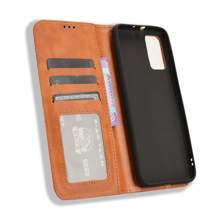 For TCL 502 Case Retro PU Leather Phone Cover Wallet Magnetic Closing