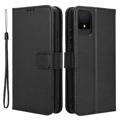 For TCL 502 Diamond Texture Leather Case Stand Wallet Phone Cover