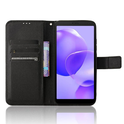 For TCL 502 Diamond Texture Leather Case Stand Wallet Phone Cover