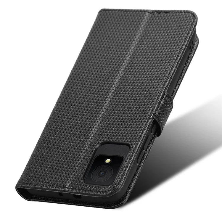 For TCL 502 Diamond Texture Leather Case Stand Wallet Phone Cover