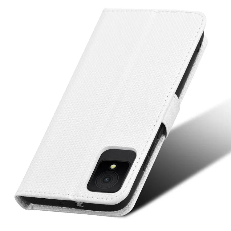 For TCL 502 Diamond Texture Leather Case Stand Wallet Phone Cover