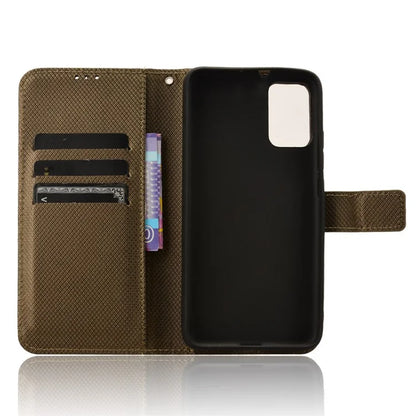 For TCL 502 Diamond Texture Leather Case Stand Wallet Phone Cover