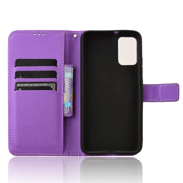 For TCL 502 Diamond Texture Leather Case Stand Wallet Phone Cover