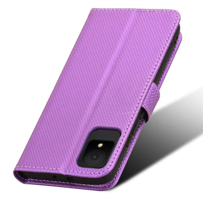 For TCL 502 Diamond Texture Leather Case Stand Wallet Phone Cover