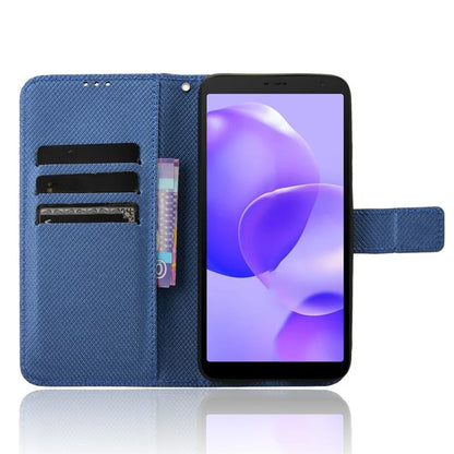 For TCL 502 Diamond Texture Leather Case Stand Wallet Phone Cover