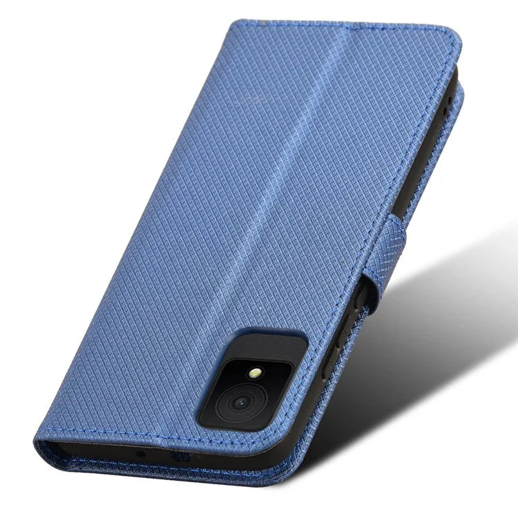 For TCL 502 Diamond Texture Leather Case Stand Wallet Phone Cover