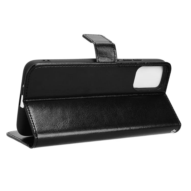 For TCL 502 Phone Case Crazy Horse Texture PU Leather Wallet Flip Cover