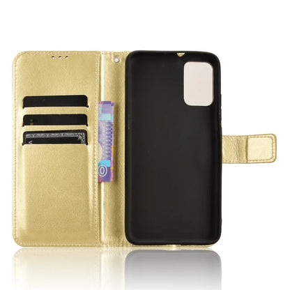 For TCL 502 Phone Case Crazy Horse Texture PU Leather Wallet Flip Cover