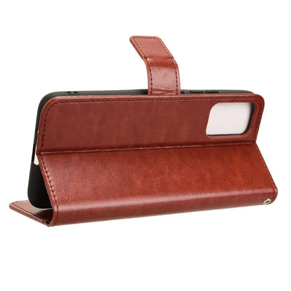For TCL 502 Phone Case Crazy Horse Texture PU Leather Wallet Flip Cover