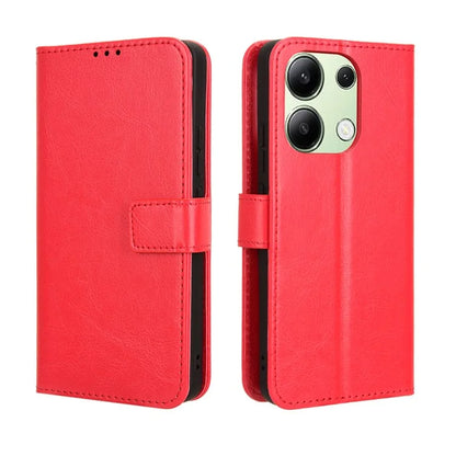 For Xiaomi Redmi Note 13 4G Wallet Leather Phone Case Crazy Horse Texture