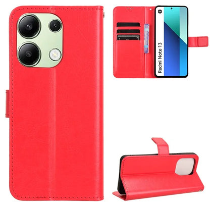 For Xiaomi Redmi Note 13 4G Wallet Leather Phone Case Crazy Horse Texture