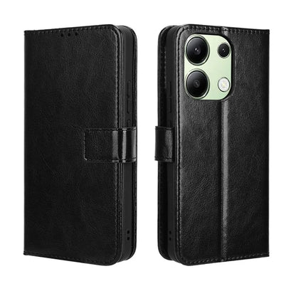 For Xiaomi Redmi Note 13 4G Wallet Leather Phone Case Crazy Horse Texture