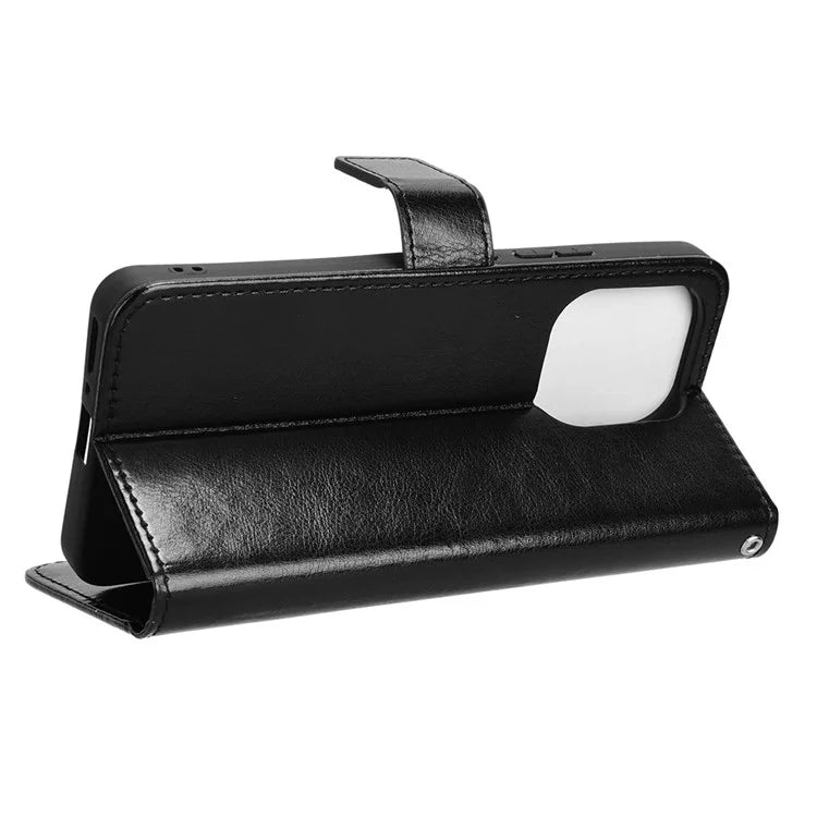 For Xiaomi Redmi Note 13 4G Wallet Leather Phone Case Crazy Horse Texture