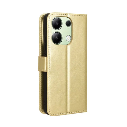 For Xiaomi Redmi Note 13 4G Wallet Leather Phone Case Crazy Horse Texture