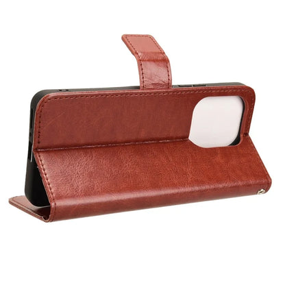 For Xiaomi Redmi Note 13 4G Wallet Leather Phone Case Crazy Horse Texture