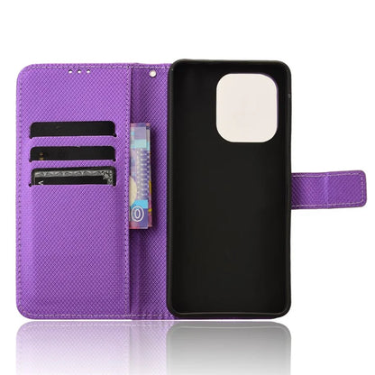 For Xiaomi Redmi Note 13 4G Wallet Phone Case Diamond Texture PU Leather Cover