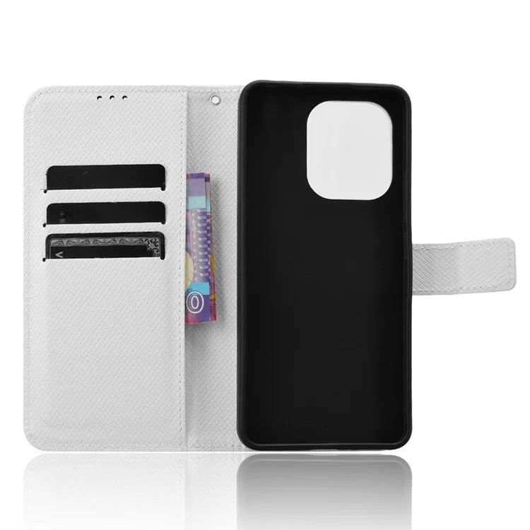 For Xiaomi Redmi Note 13 4G Wallet Phone Case Diamond Texture PU Leather Cover