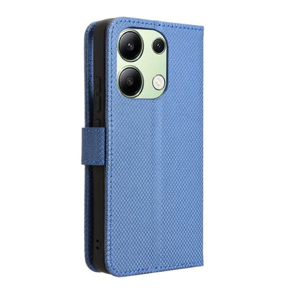 For Xiaomi Redmi Note 13 4G Wallet Phone Case Diamond Texture PU Leather Cover