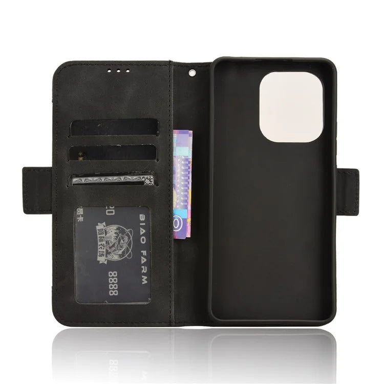For Xiaomi Redmi Note 13 4G Leather Case Phone Cover with Multi Card Slots