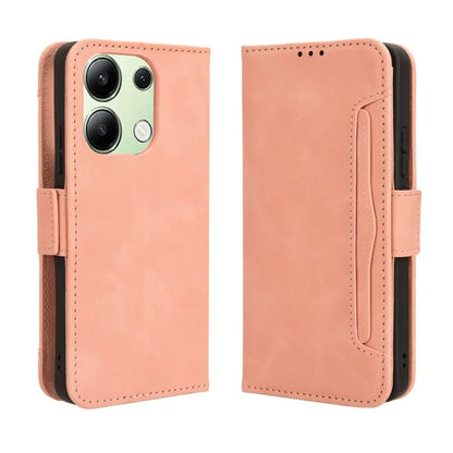 For Xiaomi Redmi Note 13 4G Leather Case Phone Cover with Multi Card Slots