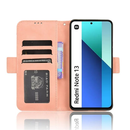 For Xiaomi Redmi Note 13 4G Leather Case Phone Cover with Multi Card Slots