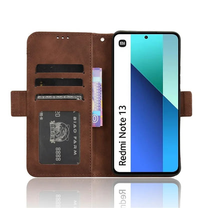 For Xiaomi Redmi Note 13 4G Leather Case Phone Cover with Multi Card Slots