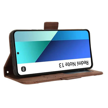 For Xiaomi Redmi Note 13 4G Leather Case Phone Cover with Multi Card Slots