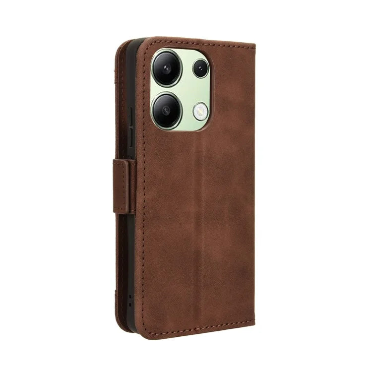 For Xiaomi Redmi Note 13 4G Leather Case Phone Cover with Multi Card Slots