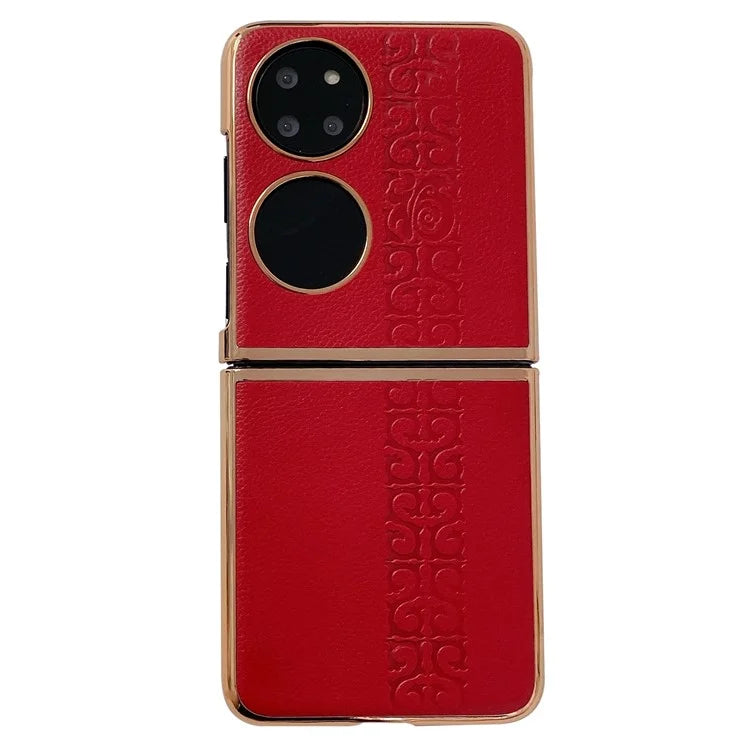 For Huawei P50 Pocket Phone Case Fu Character Phone Back Shell