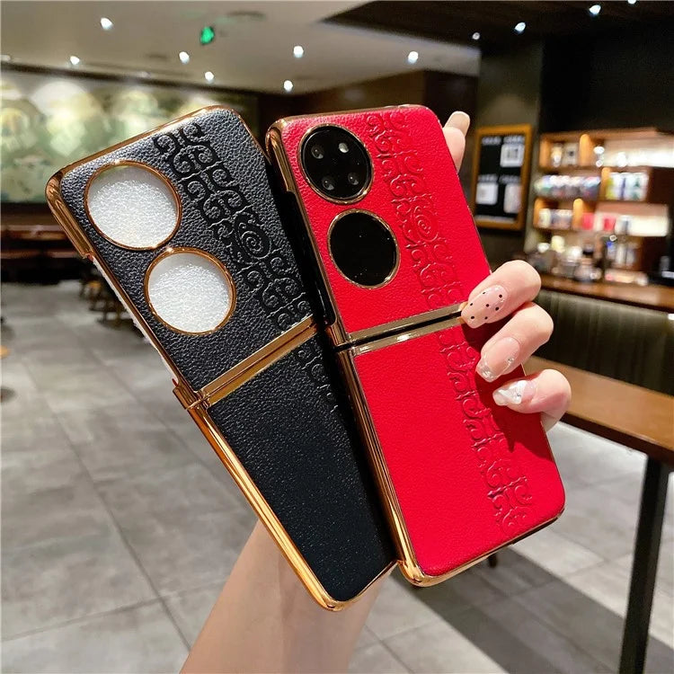 For Huawei P50 Pocket Phone Case Fu Character Phone Back Shell