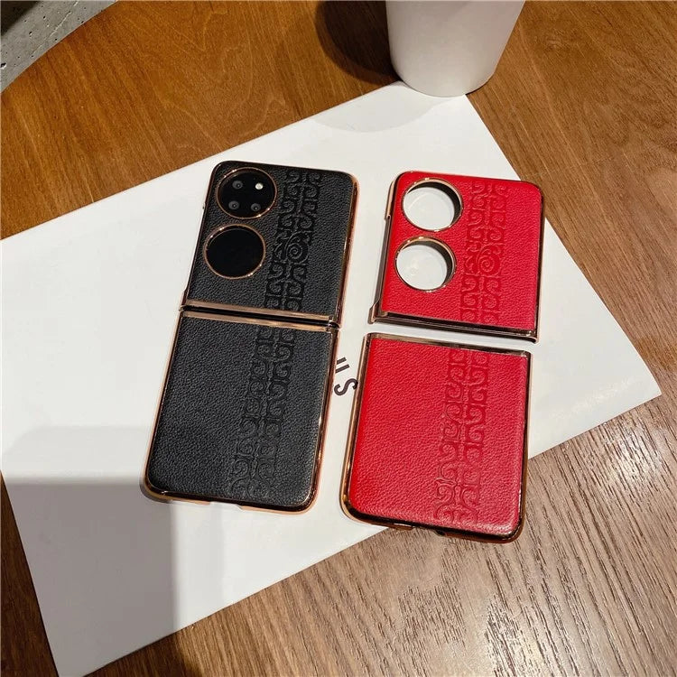 For Huawei P50 Pocket Phone Case Fu Character Phone Back Shell
