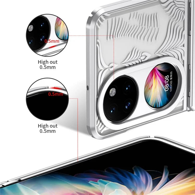 For Huawei Pocket 2 Phone Case Wing Frame Design Hinge Protection Cover