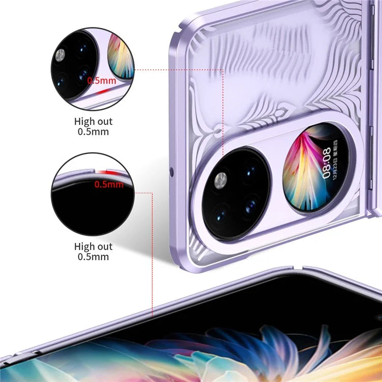 For Huawei Pocket 2 Phone Case Wing Frame Design Hinge Protection Cover