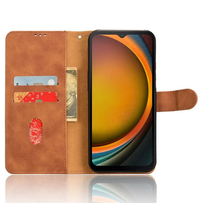 For Samsung Galaxy Xcover 7 Cell Phone Case Skin-touch Folio PU Leather Wallet Cover
