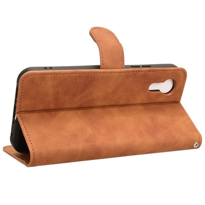 For Samsung Galaxy Xcover 7 Cell Phone Case Skin-touch Folio PU Leather Wallet Cover