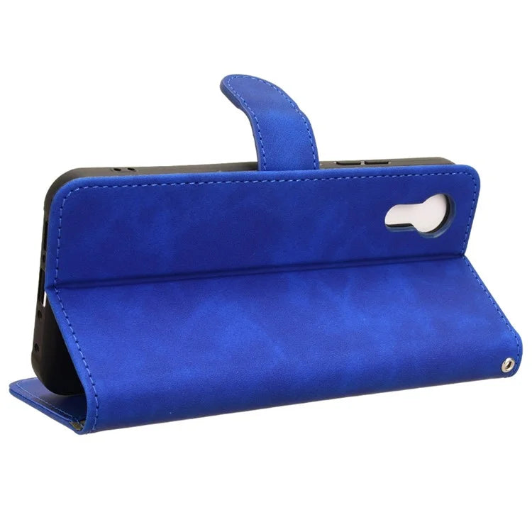 For Samsung Galaxy Xcover 7 Cell Phone Case Skin-touch Folio PU Leather Wallet Cover