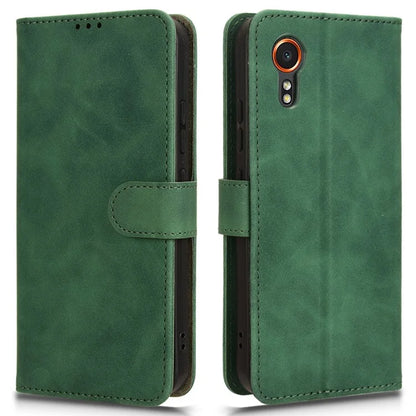 For Samsung Galaxy Xcover 7 Cell Phone Case Skin-touch Folio PU Leather Wallet Cover