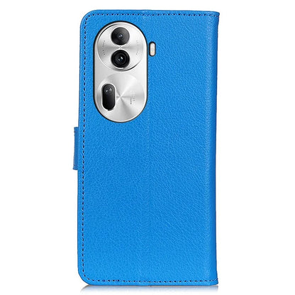For Oppo Reno11 Pro 5G (Global) / Reno11 (China) 5G PU Leather Wallet Case Flip Phone Cover with Litchi Texture