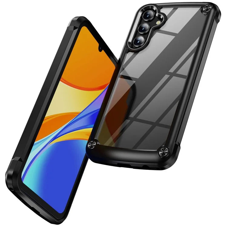 For Samsung Galaxy A24 4G (162.1 x 77.6 x 8.3mm) Phone Case Hard PC + Soft TPU Protective Cover