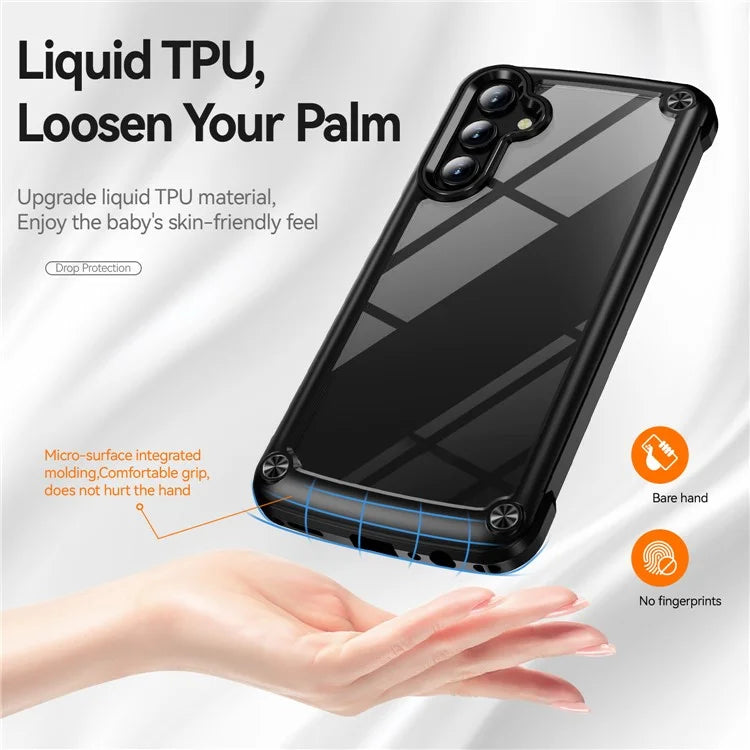 For Samsung Galaxy A24 4G (162.1 x 77.6 x 8.3mm) Phone Case Hard PC + Soft TPU Protective Cover