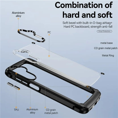 For Samsung Galaxy A24 4G (162.1 x 77.6 x 8.3mm) Phone Case Hard PC + Soft TPU Protective Cover