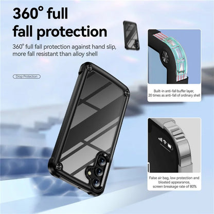 For Samsung Galaxy A24 4G (162.1 x 77.6 x 8.3mm) Phone Case Hard PC + Soft TPU Protective Cover