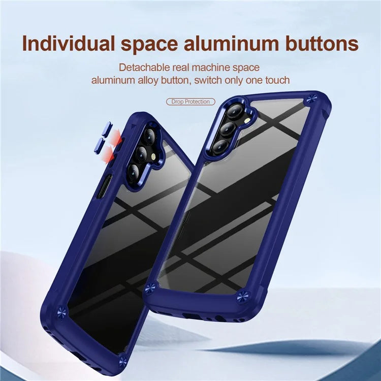 For Samsung Galaxy A24 4G (162.1 x 77.6 x 8.3mm) Phone Case Hard PC + Soft TPU Protective Cover