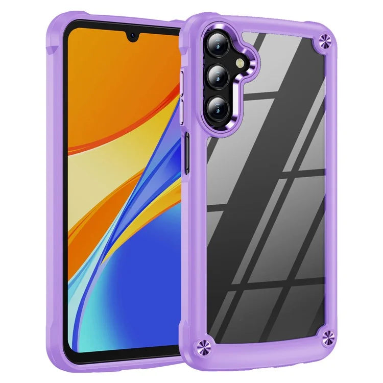 For Samsung Galaxy A24 4G (162.1 x 77.6 x 8.3mm) Phone Case Hard PC + Soft TPU Protective Cover