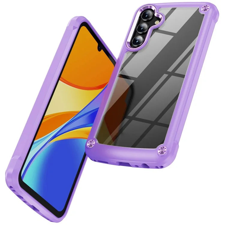 For Samsung Galaxy A24 4G (162.1 x 77.6 x 8.3mm) Phone Case Hard PC + Soft TPU Protective Cover