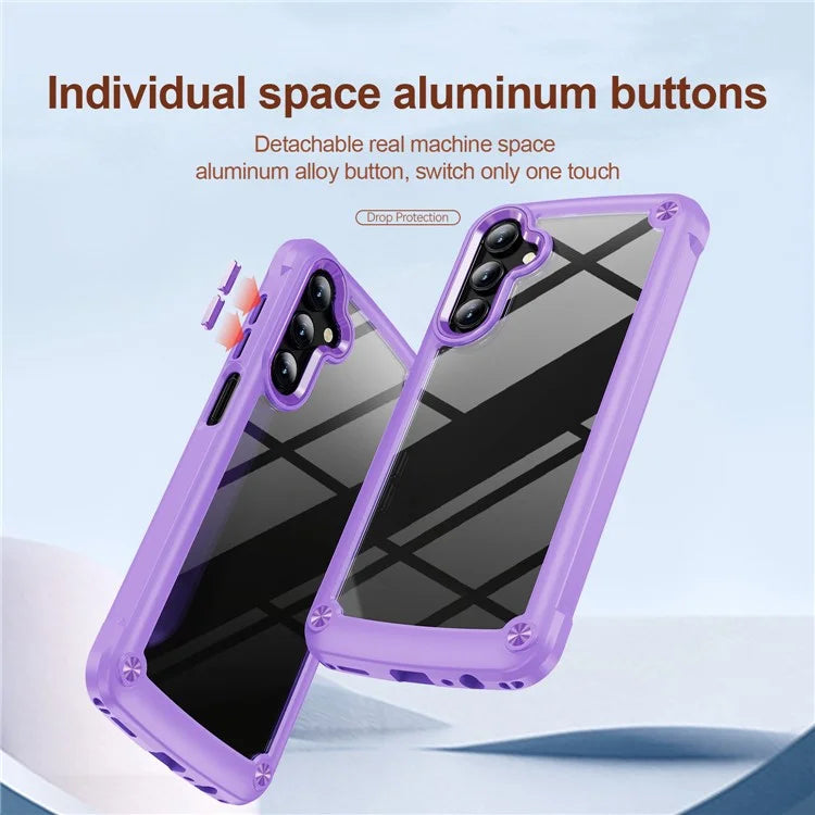 For Samsung Galaxy A24 4G (162.1 x 77.6 x 8.3mm) Phone Case Hard PC + Soft TPU Protective Cover
