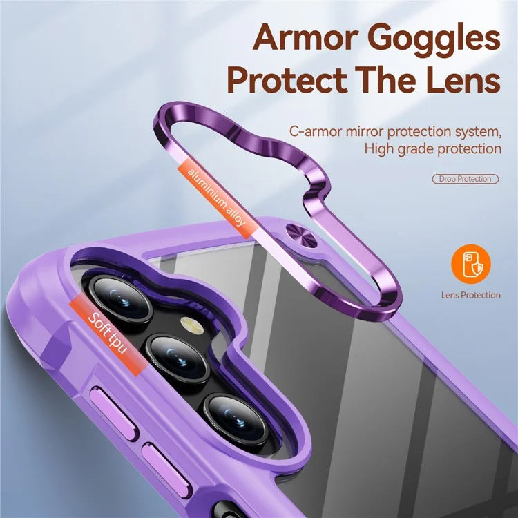 For Samsung Galaxy A24 4G (162.1 x 77.6 x 8.3mm) Phone Case Hard PC + Soft TPU Protective Cover