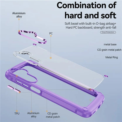 For Samsung Galaxy A24 4G (162.1 x 77.6 x 8.3mm) Phone Case Hard PC + Soft TPU Protective Cover