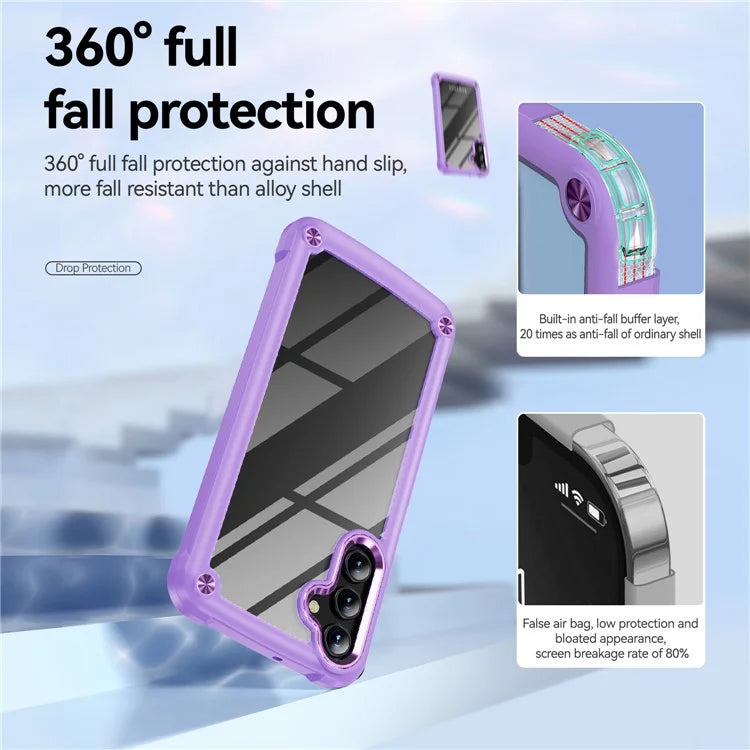 For Samsung Galaxy A24 4G (162.1 x 77.6 x 8.3mm) Phone Case Hard PC + Soft TPU Protective Cover