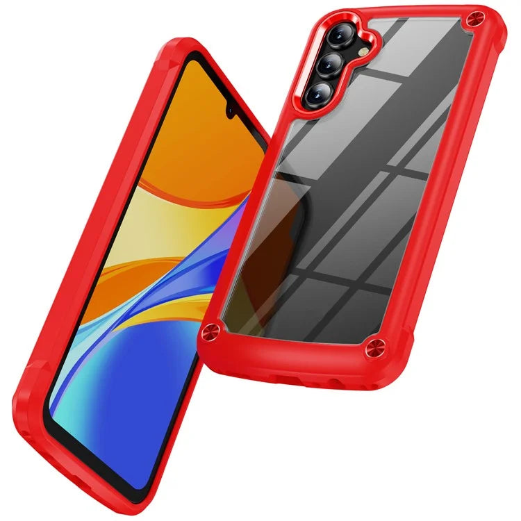 For Samsung Galaxy A24 4G (162.1 x 77.6 x 8.3mm) Phone Case Hard PC + Soft TPU Protective Cover